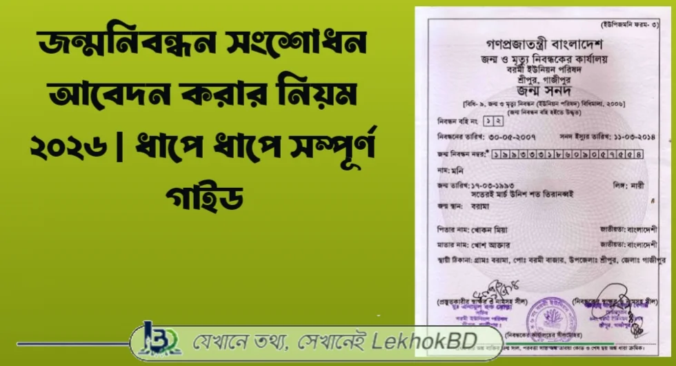 Birthday certificate
