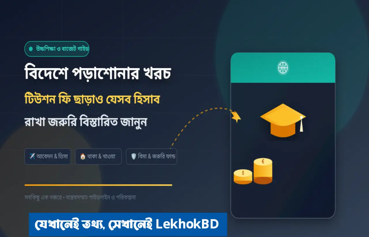 বিদেশে পড়াশোনার খরচ
