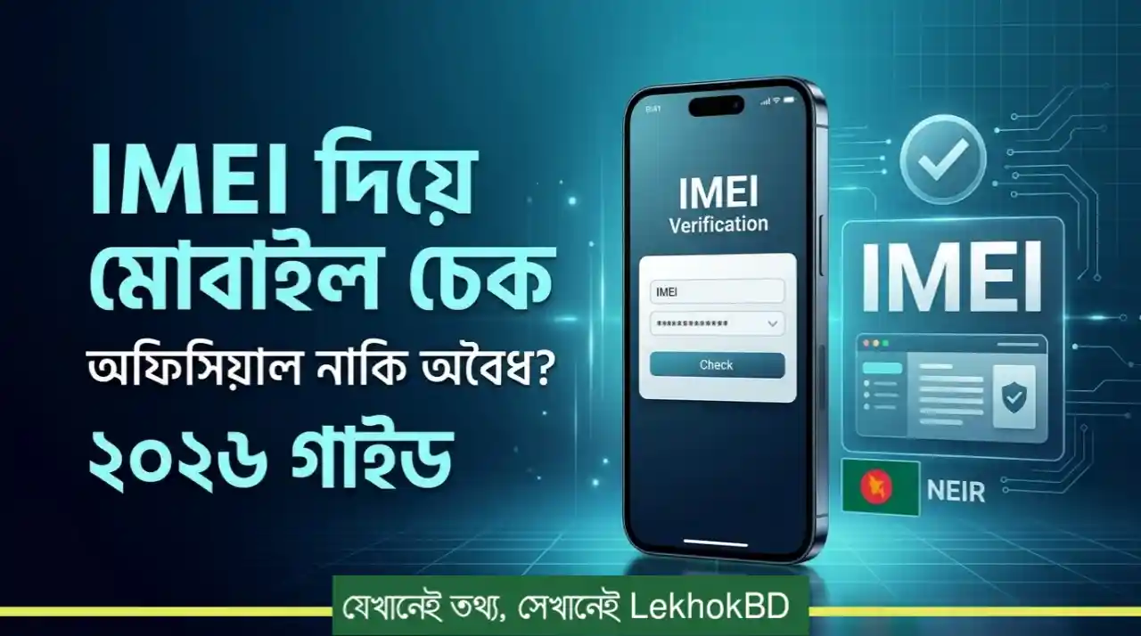 IMEI দিয়ে মোবাইল বৈধ নাকি অবৈধ চেক করার নিয়ম ২০২৬ | অফিসিয়াল ফোন চেনার সহজ উপায়