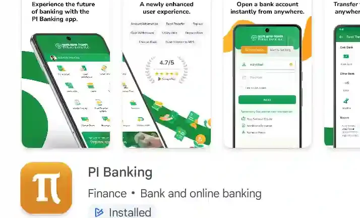 Pi banking app কি