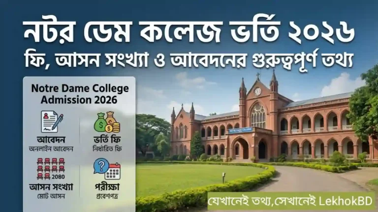 নটর ডেম কলেজ ভর্তি ২০২৬
