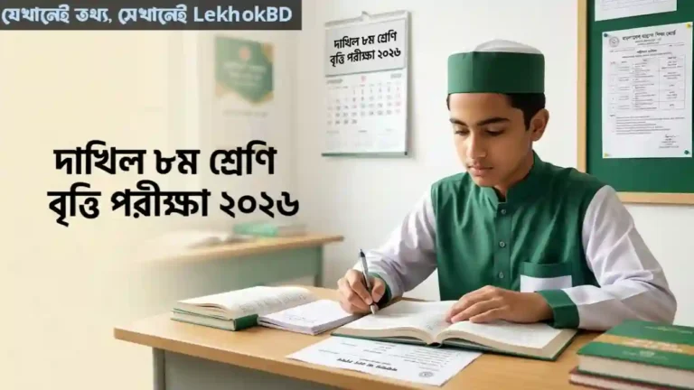 দাখিল ৮ম শ্রেণি বৃত্তি পরীক্ষা ২০২৬: সময়সূচি, বিষয়, সময় ও গুরুত্বপূর্ণ নির্দেশনা